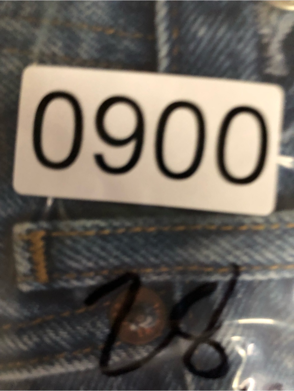 Agolde Parker Cut Off Denim Short Caution 0900 Dark Wash 28 blue organic cotton - Picture 11 of 11
